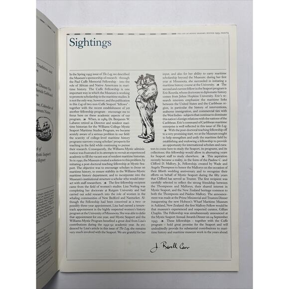 The Log of Mystic Seaport Magazine - Volume‎ 45, Number 3, Winter 1993 T76 - Picture 3 of 6